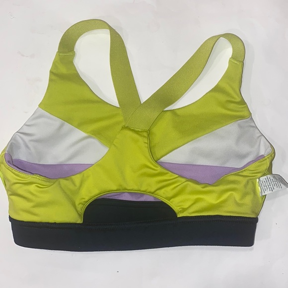 DSG Sports Bra Racer Back Straps Navy Purple Green Girls 14 Large - Picture 2 of 6